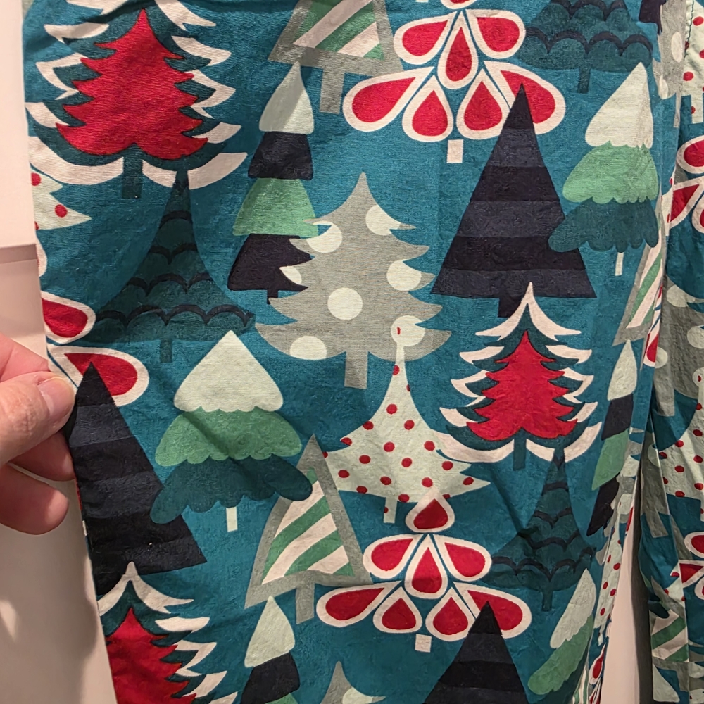 Matilda Jane Moments with you Holiday Spirit PJ Pants XL Christmas Trees Festive - Picture 4 of 8
